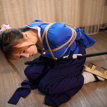 No.00605 Female swordsman #1 女剣士が縛られた、そして、着衣緊縛画像を～